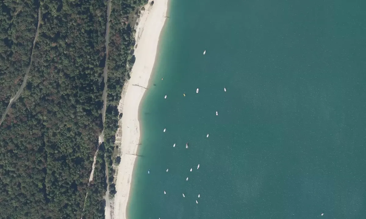 Satelite image of Plage de Bellecin