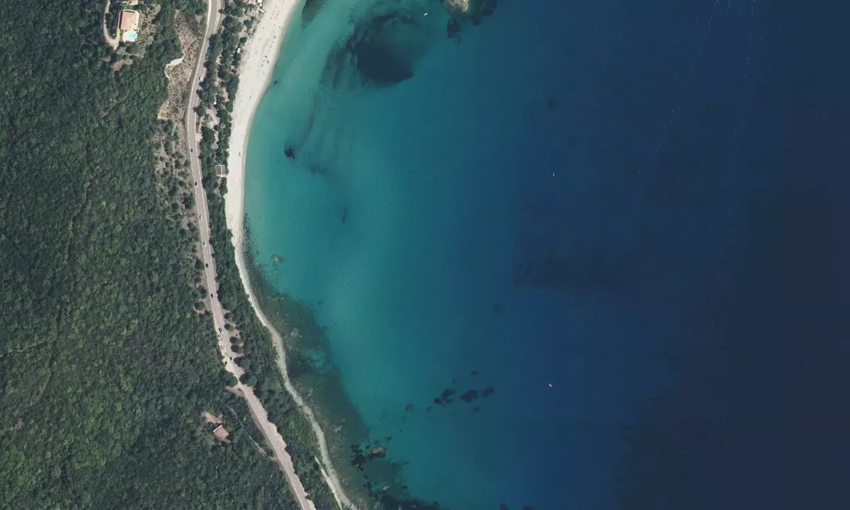 Flyfoto av Plage de Cannella