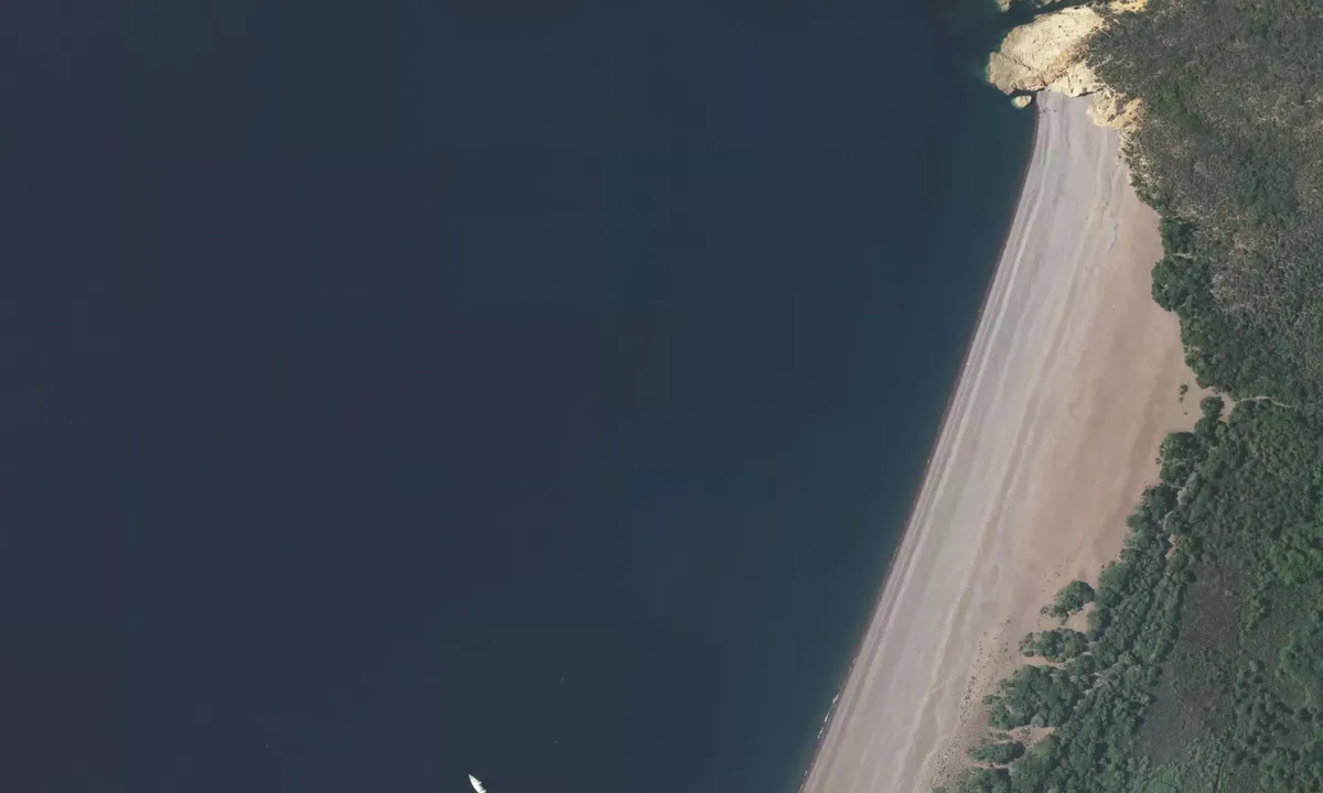 Flyfoto av Plage de Galéria