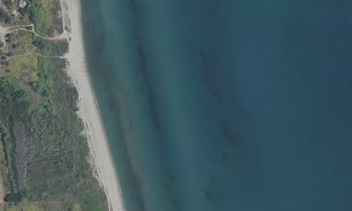 Satelite image of Plage de la Marana