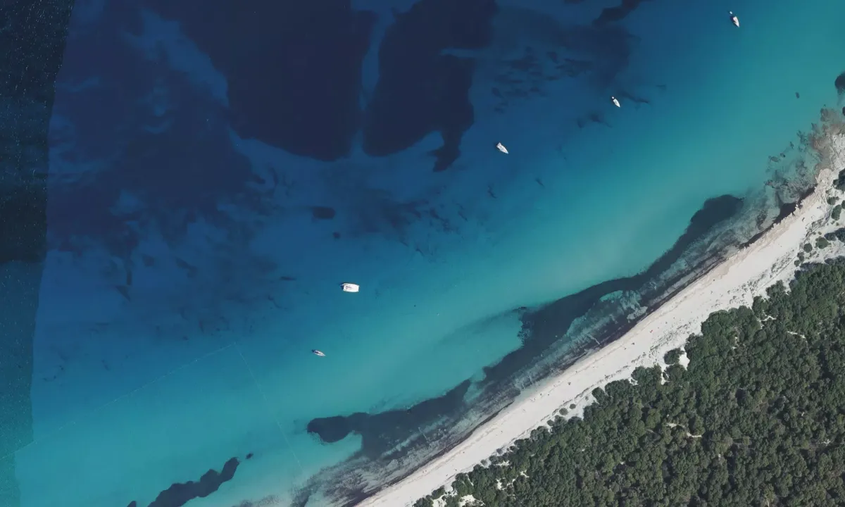 Flyfoto av Plage de Saleccia