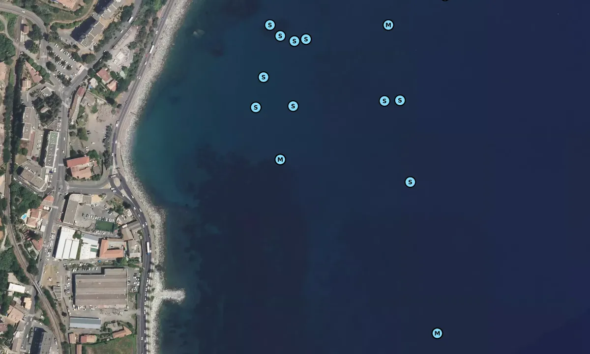 Satelite image of Plage de Taverna
