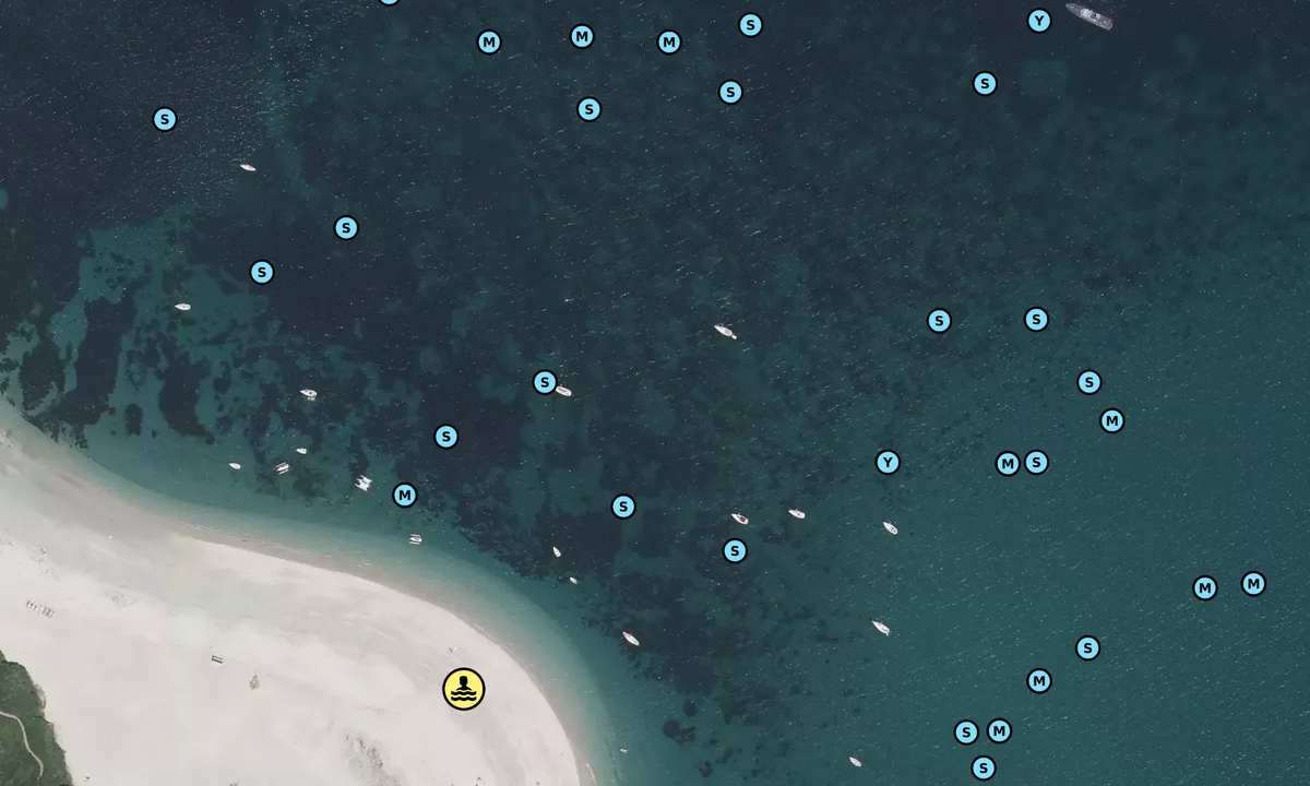Satelite image of Plage des Grands sables