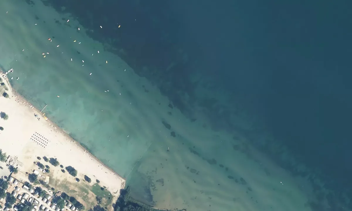 Satelite image of Plage d'Excenevex