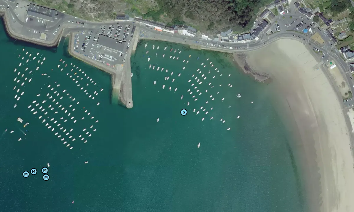 Satelite image of Plage du Centre, Erquy
