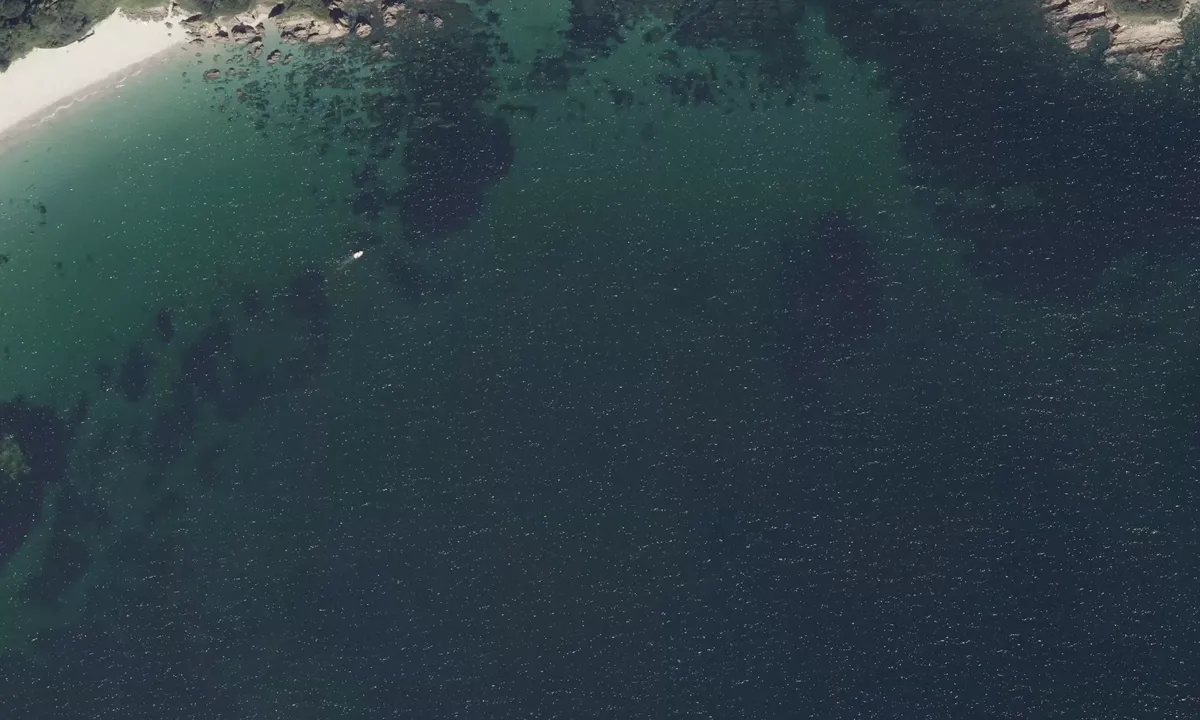 Satelite image of Plage du Cosker