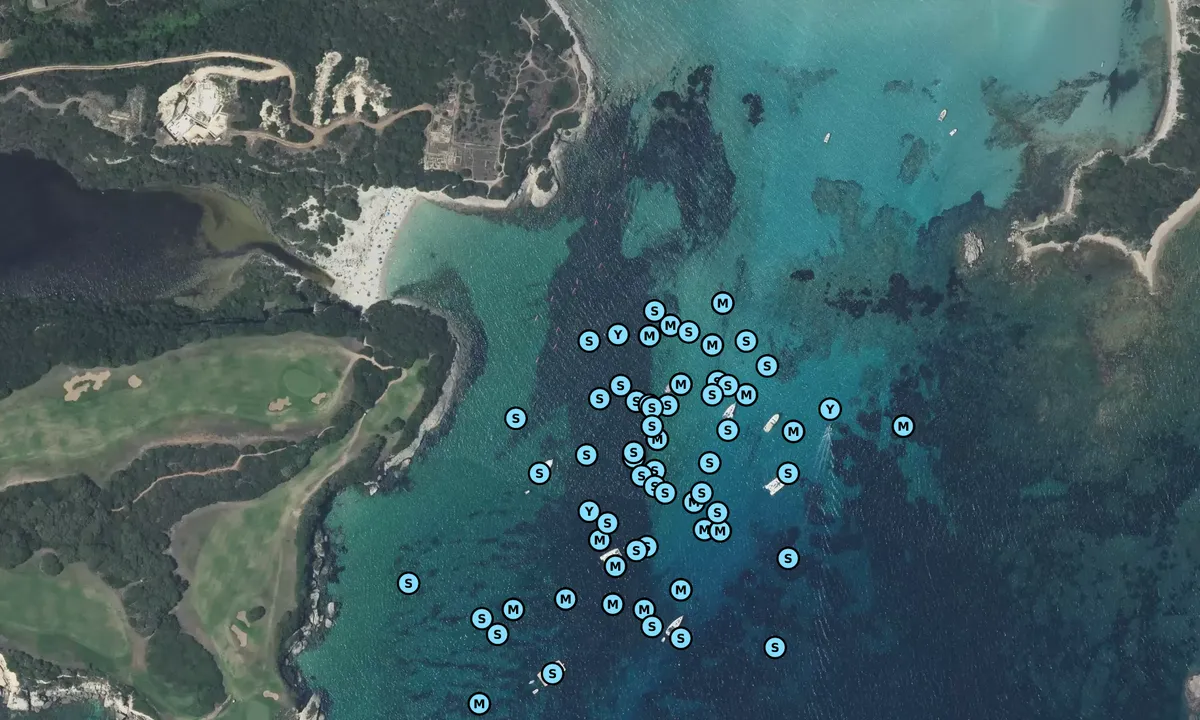 Satelite image of Plage du petit Spérone