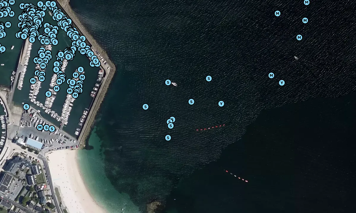 Satelite image of Plage du Porigo