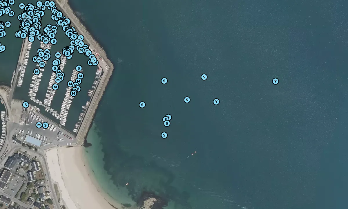 Satelite image of Plage du Porigo