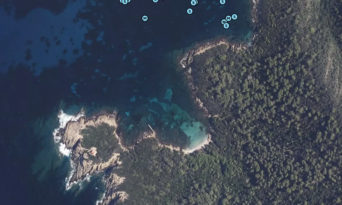 Satelite image of Plage du Sud