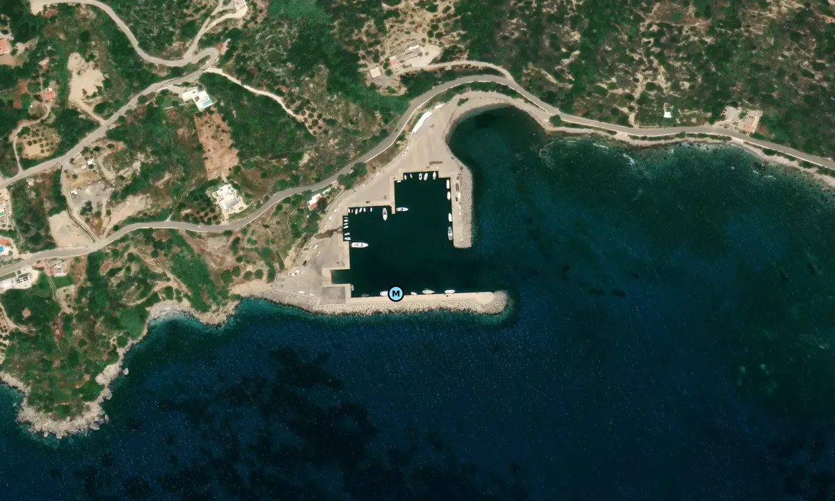 Satelite image of Plakias Marina