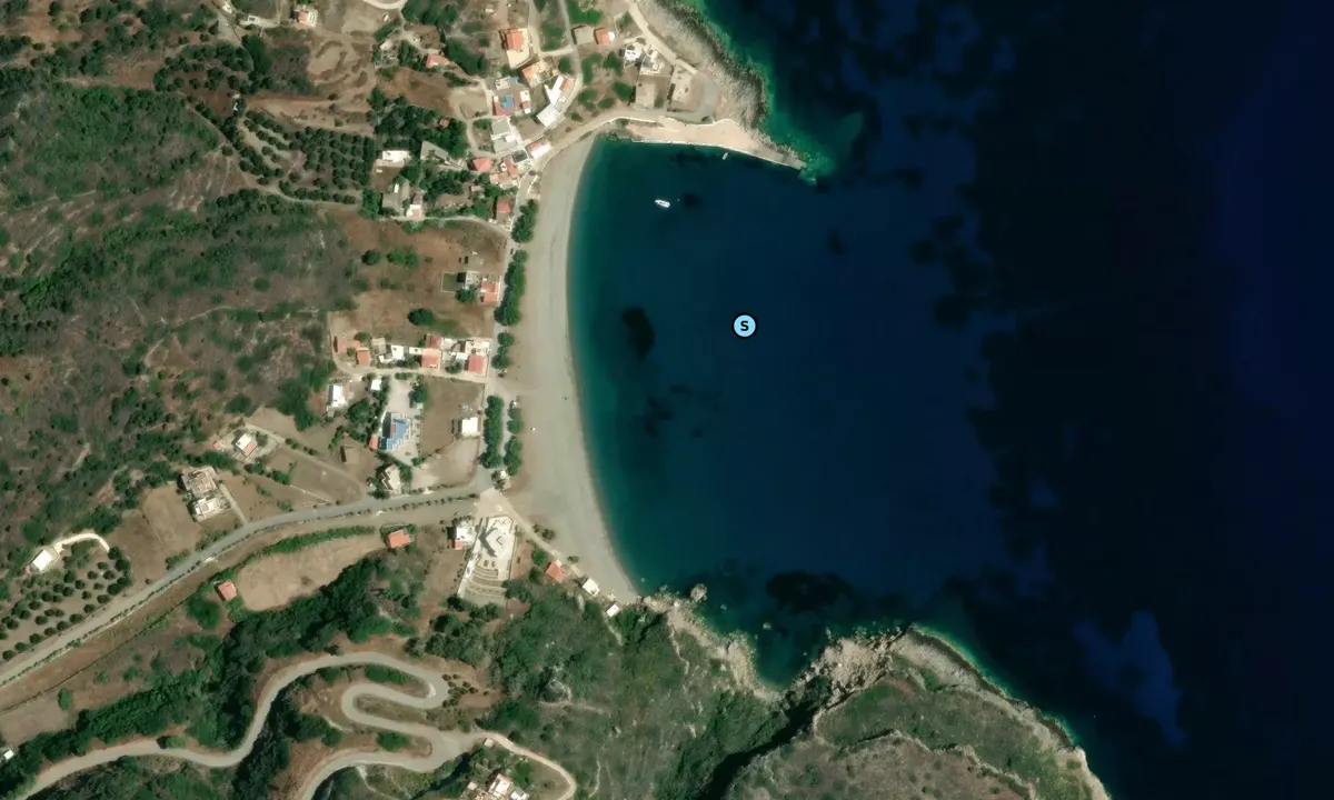 Satelite image of Plateia Ammos