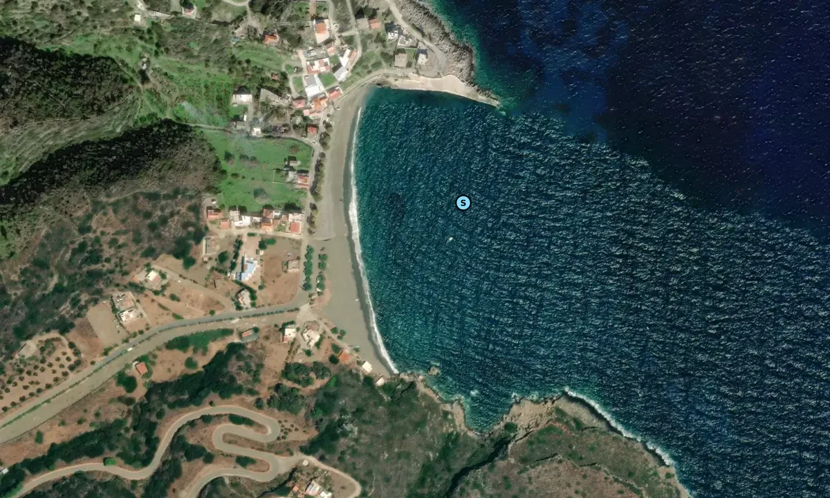 Satelite image of Plateia Ammos