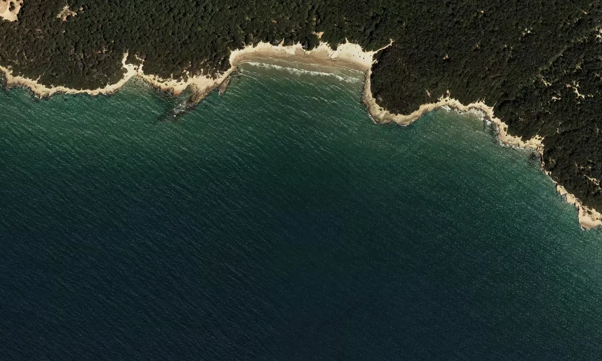 Flyfoto av Platja de Calabecs