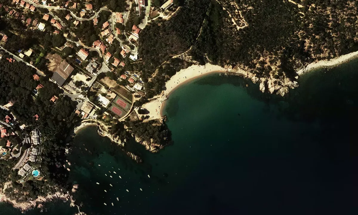 Satelite image of Platja de Canyerets