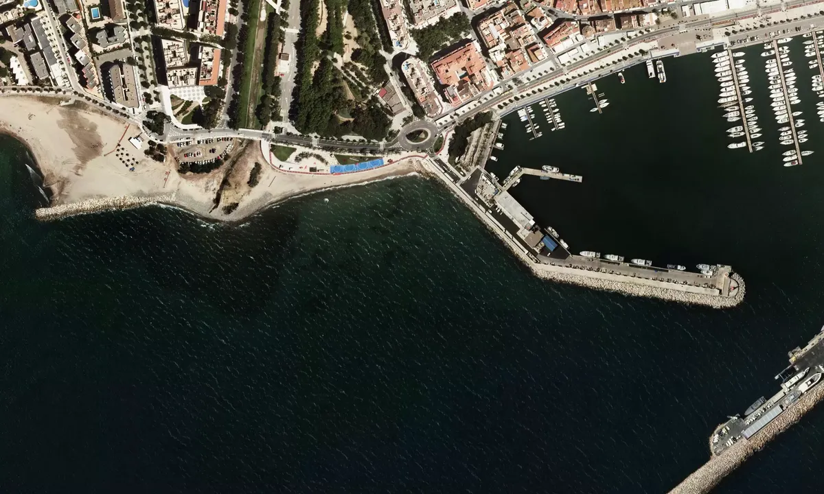 Flyfoto av Platja de La Riera