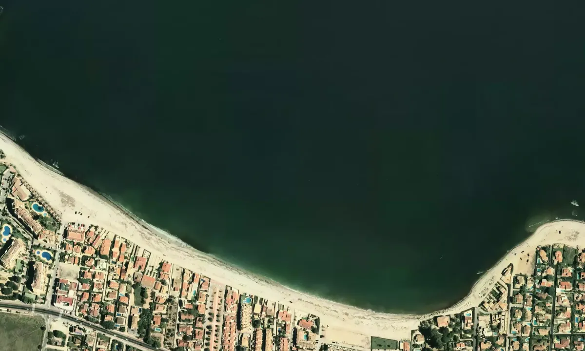 Flyfoto av Platja de l'Almadrava