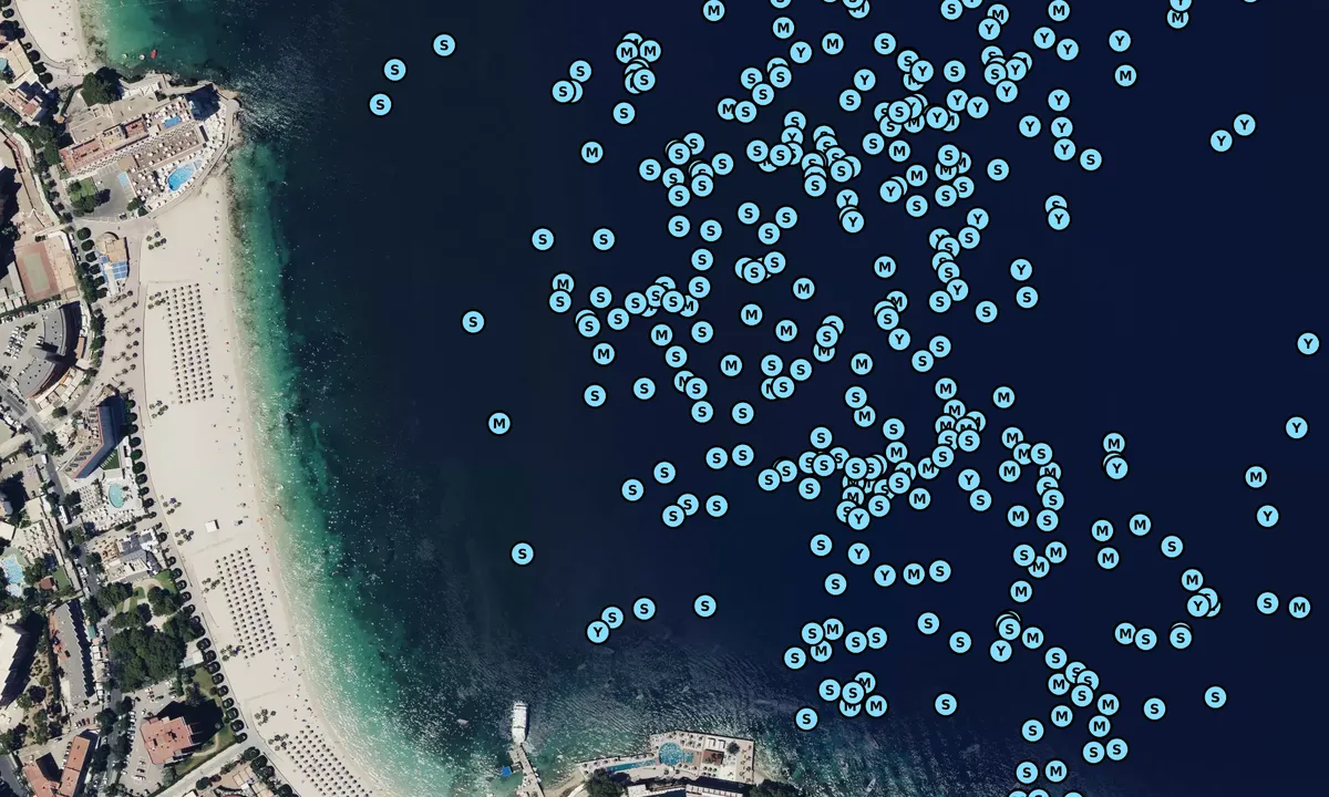 Satelite image of Platja de Son Maties