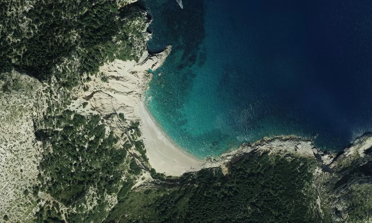 Flyfoto av Platja des Coll Baix