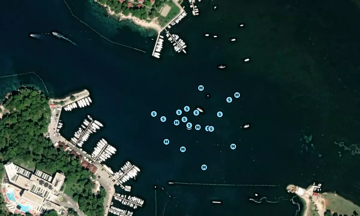 Satelite image of Plava Laguna