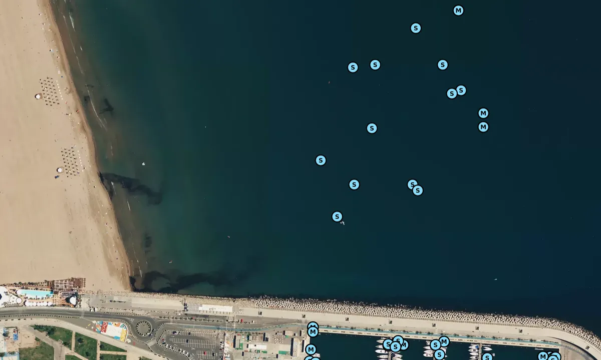 Satelite image of Playa Cabanyal