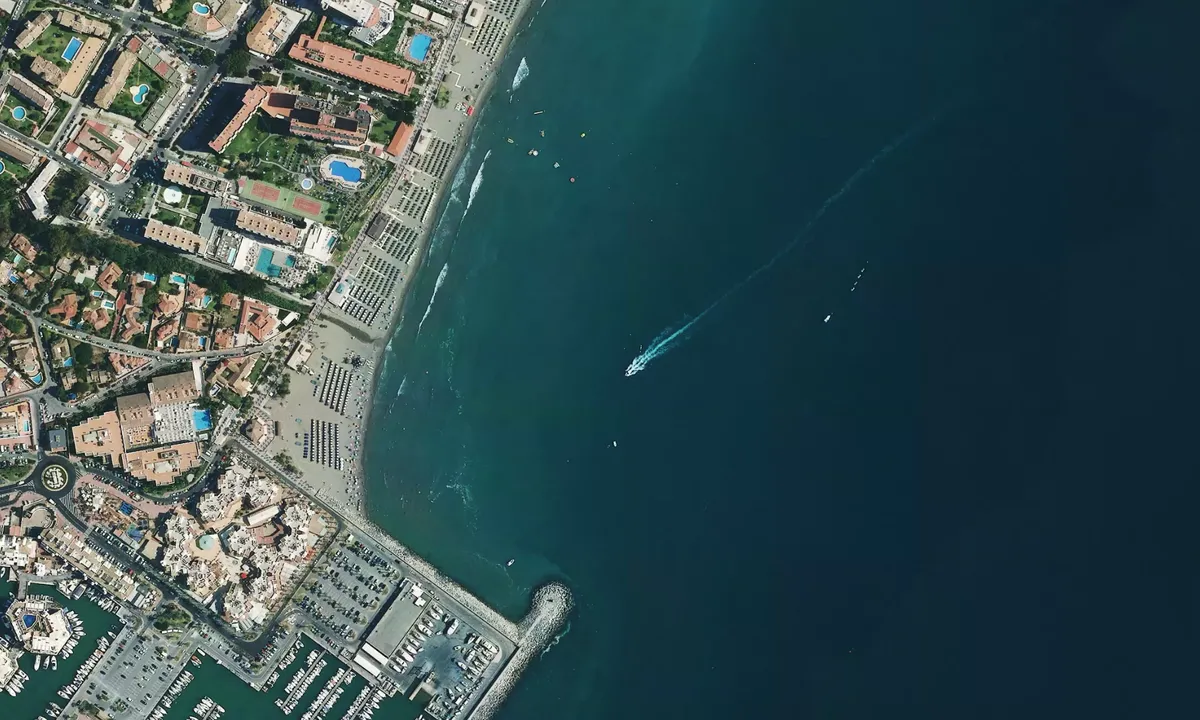 Flyfoto av Playa de Fuente de la Salud