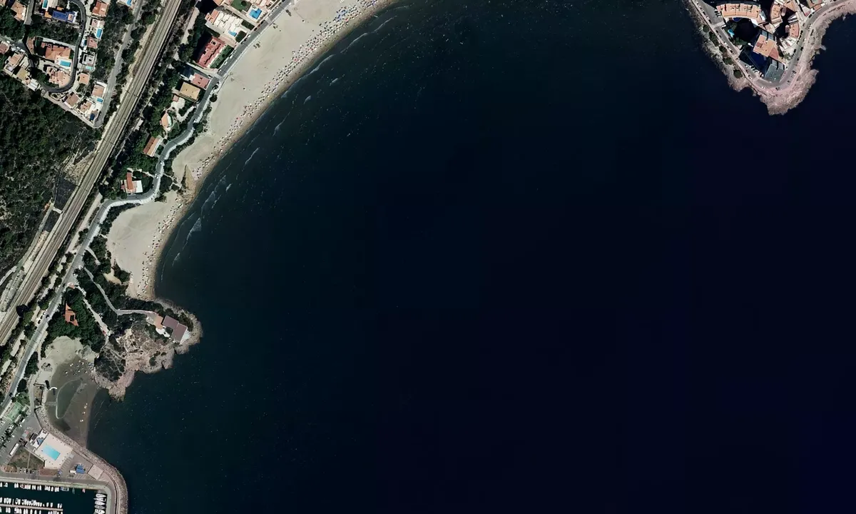 Flyfoto av Playa de la Concha