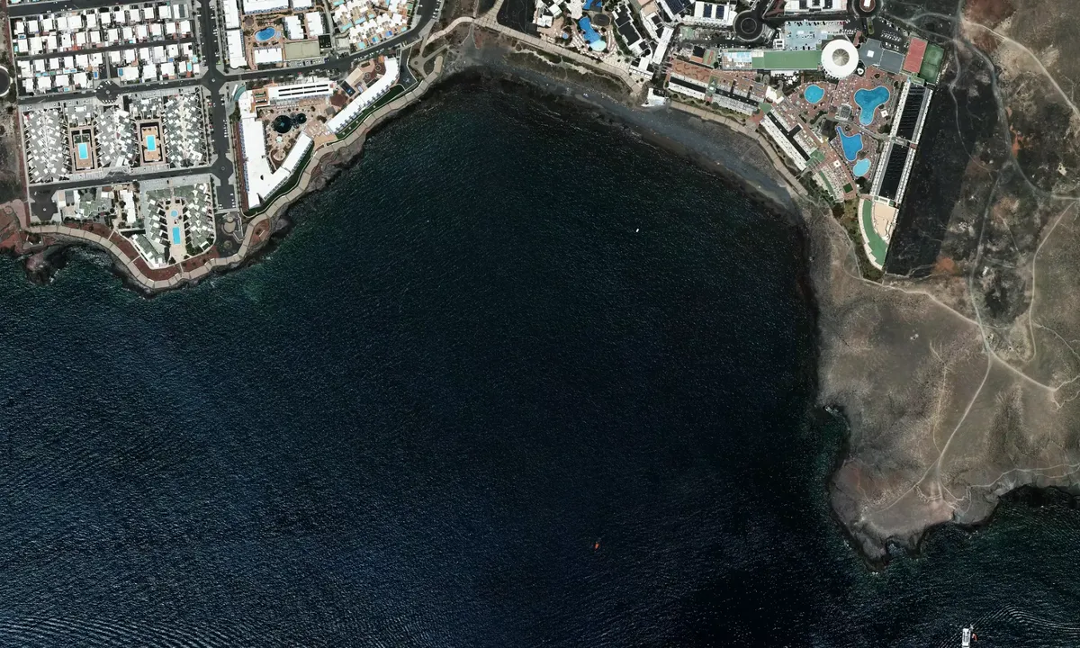 Flyfoto av Playa de las Colorades