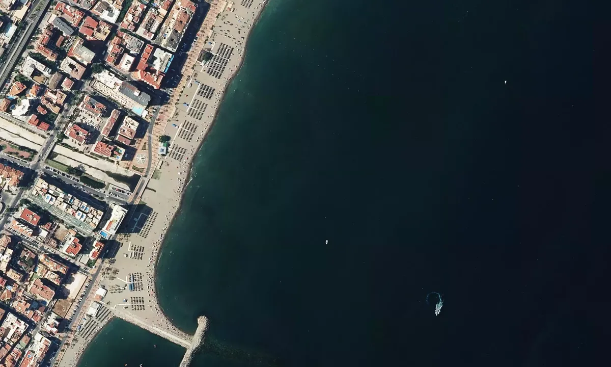 Flyfoto av Playa de los boliches