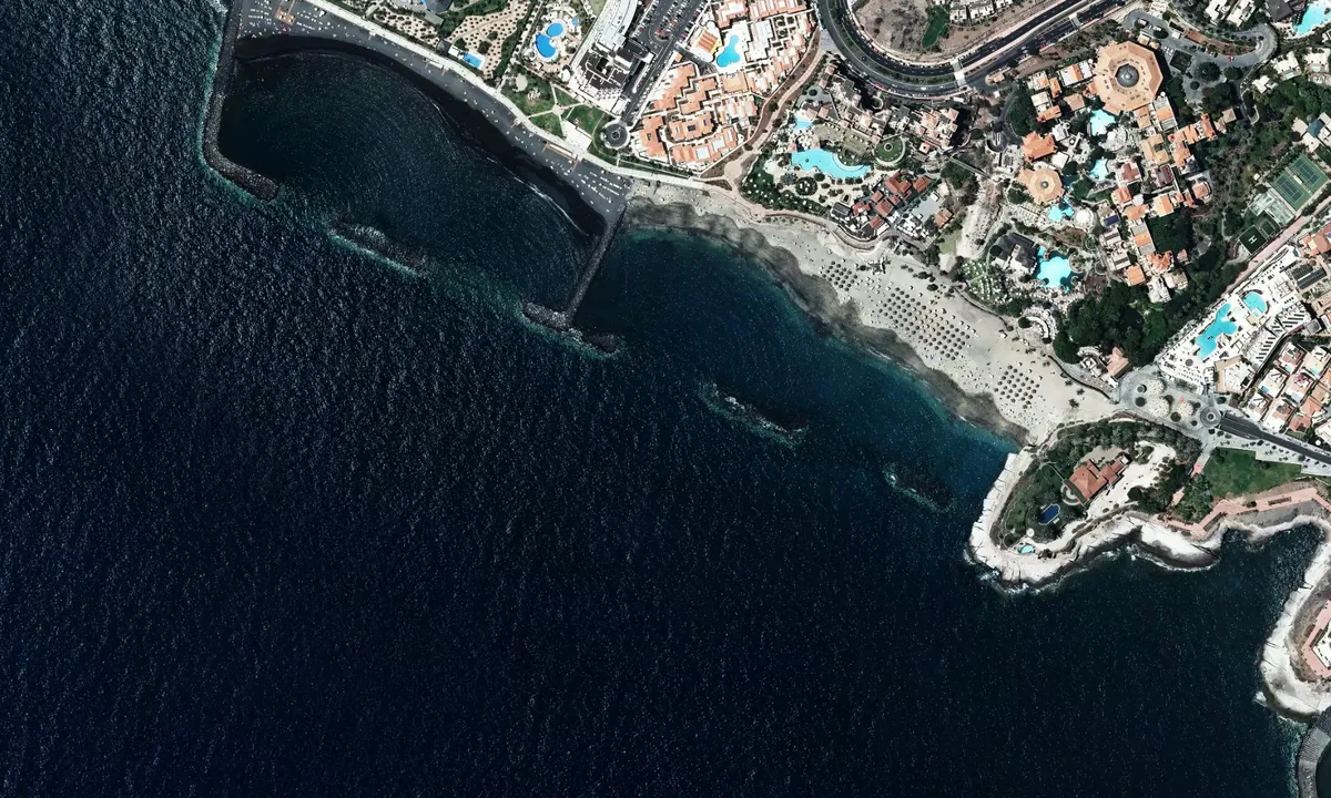 Flyfoto av Playa del Duque