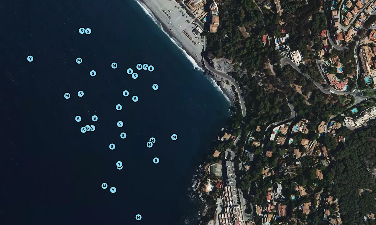 Satelite image of Playa la Herradura