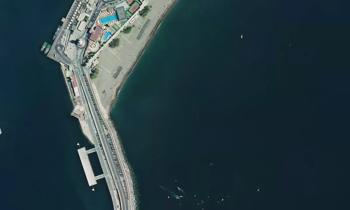 Flyfoto av Playa la Malagueta