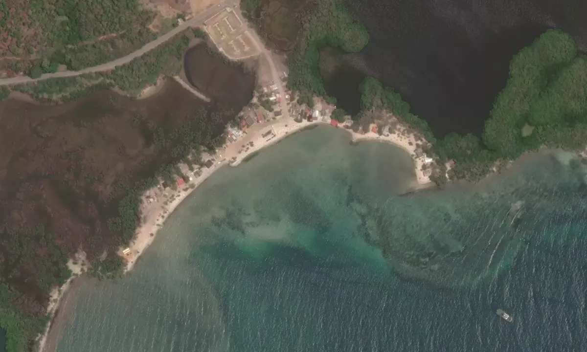 Satelite image of Playa Los Totumos