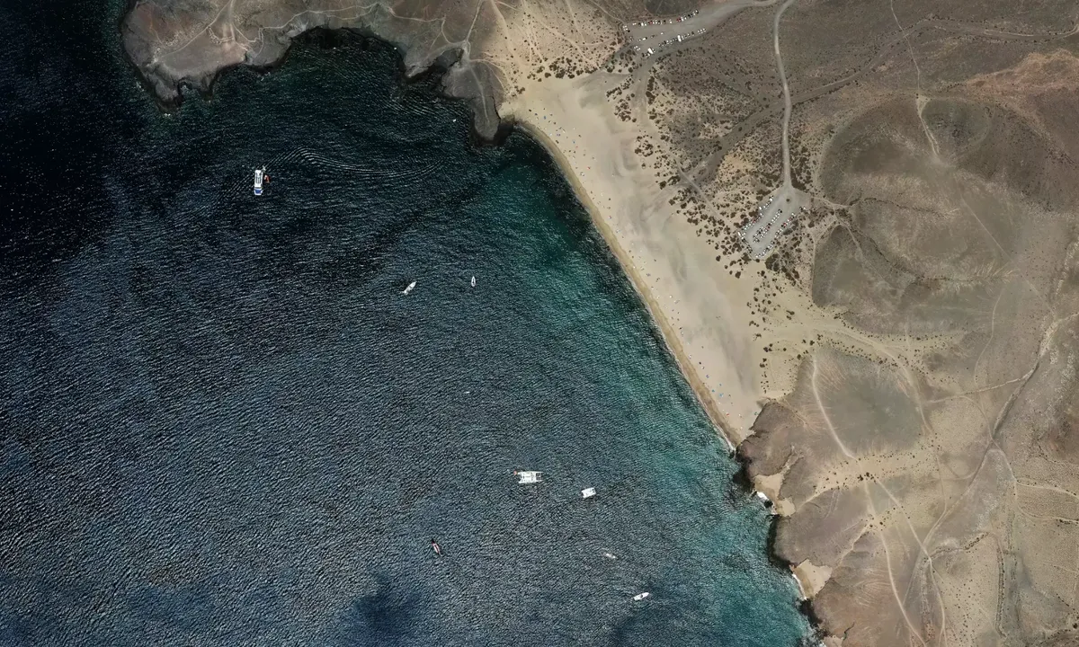 Flyfoto av Playa Mujeres