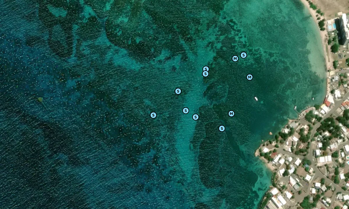 Satelite image of Playa Santa