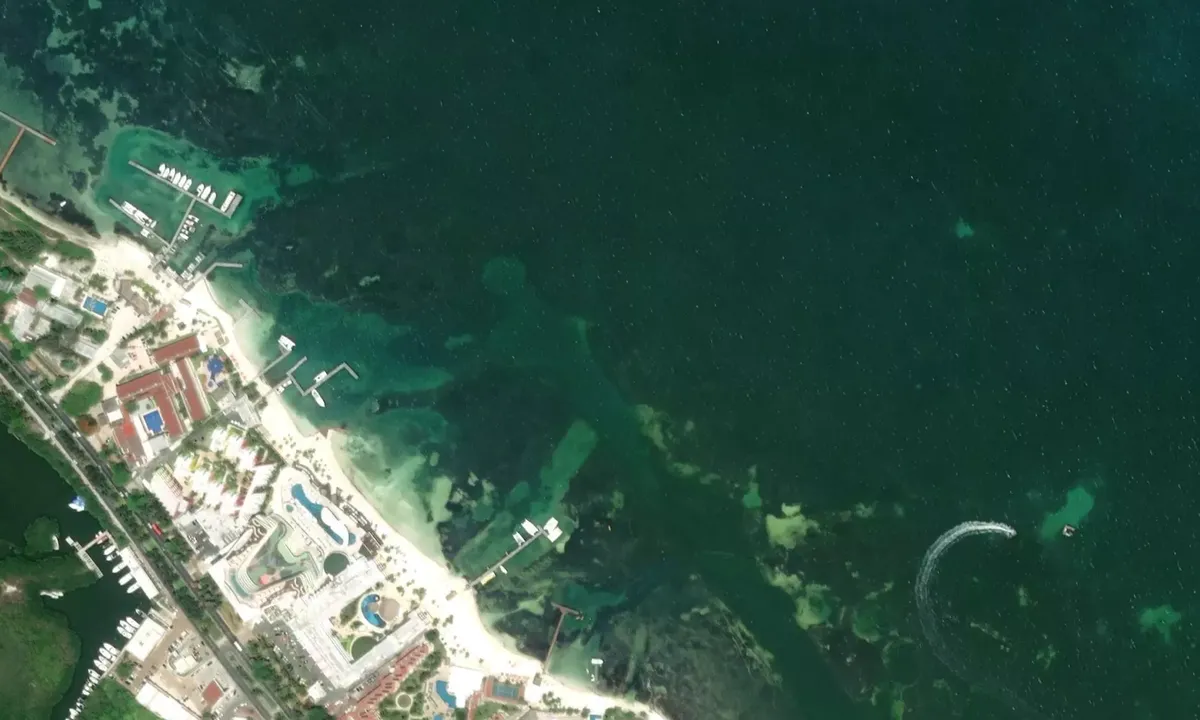 Satelite image of Playa Tortugas