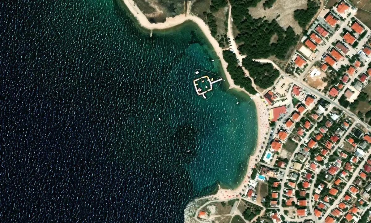 Satelite image of Plaza Povljana