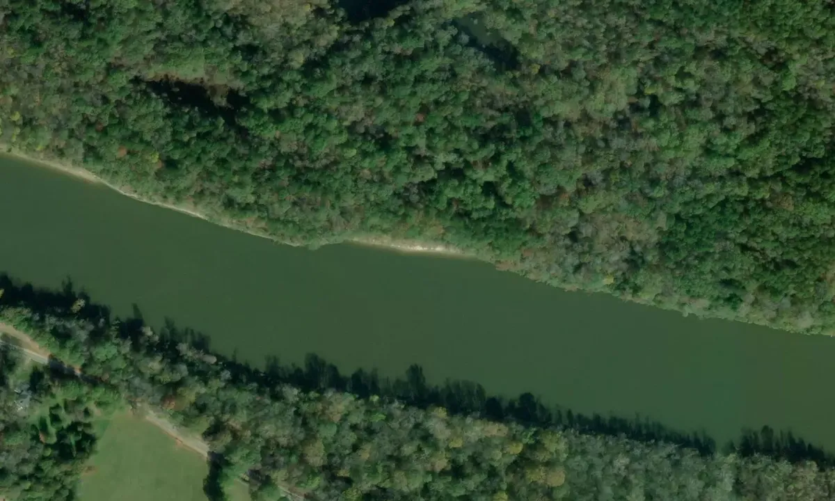 Satelite image of Plymouth Bluff