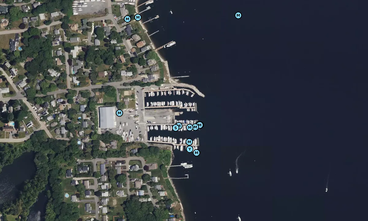 Satelite image of Point Boat Yard