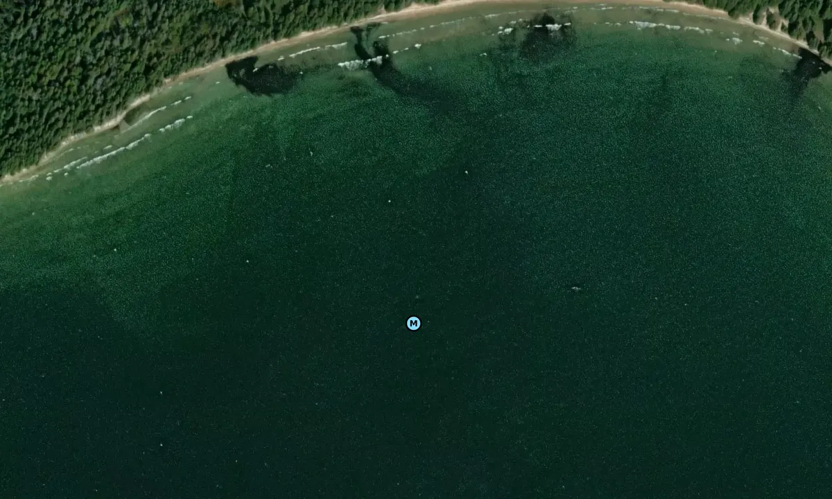 Satelite image of Point Detour Bay