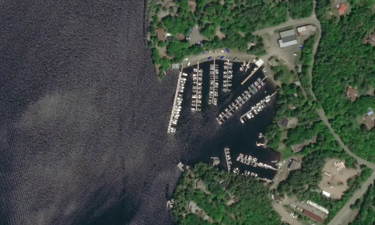 Satelite image of Point Pleasant Marina