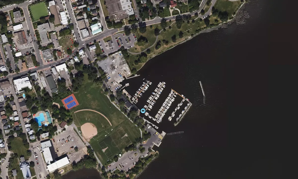 Satelite image of Pointe-Claire Yacht Club