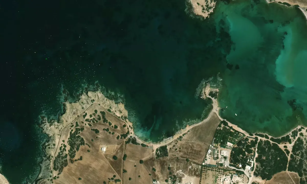 Satelite image of Pointe d'Antiparos