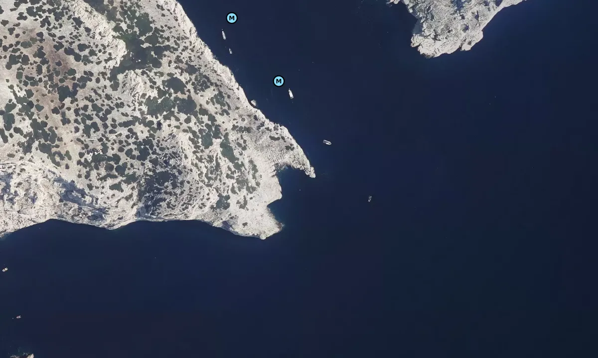 Satelite image of Pointe de Caramassaigne