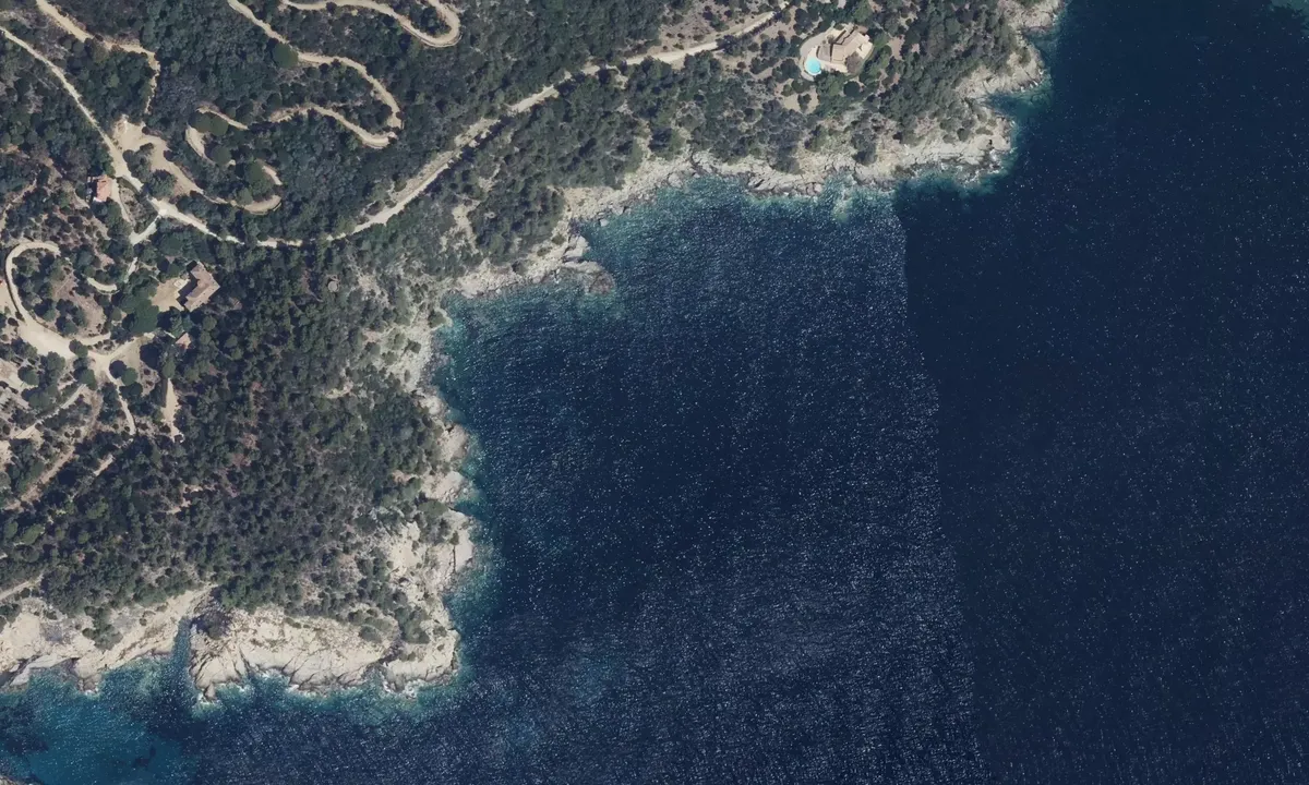 Satelite image of Pointe de la Chappe