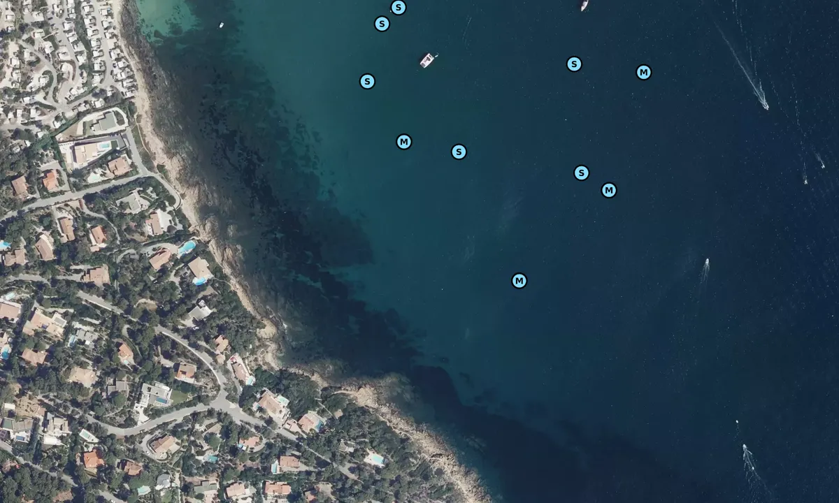 Satelite image of Pointe de la Ris