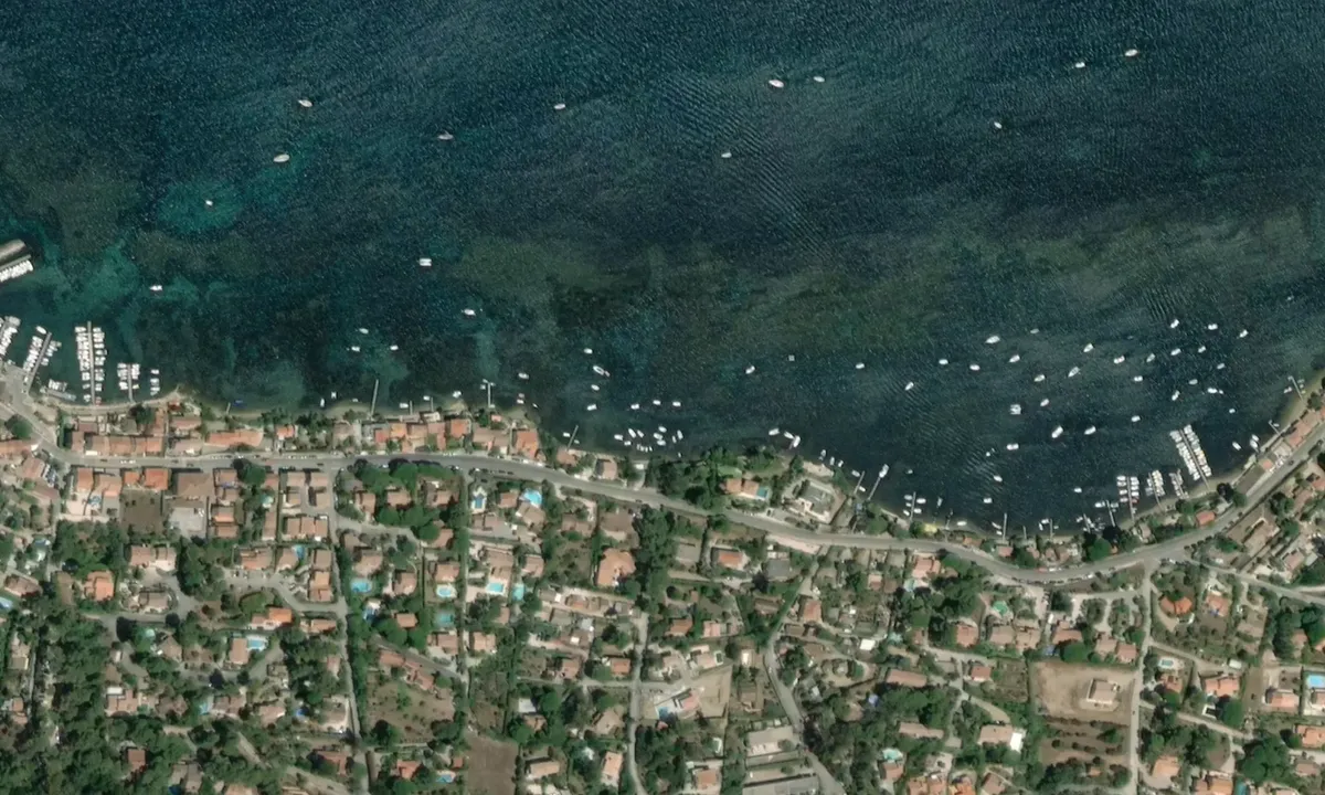 Flyfoto av Pointe de l'Ermitage