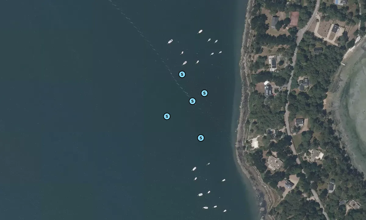 Satelite image of Pointe du Blair