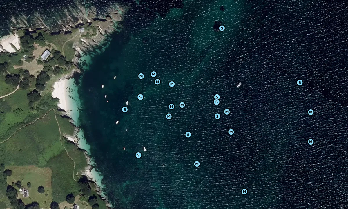 Satelite image of Pointe du Bugul