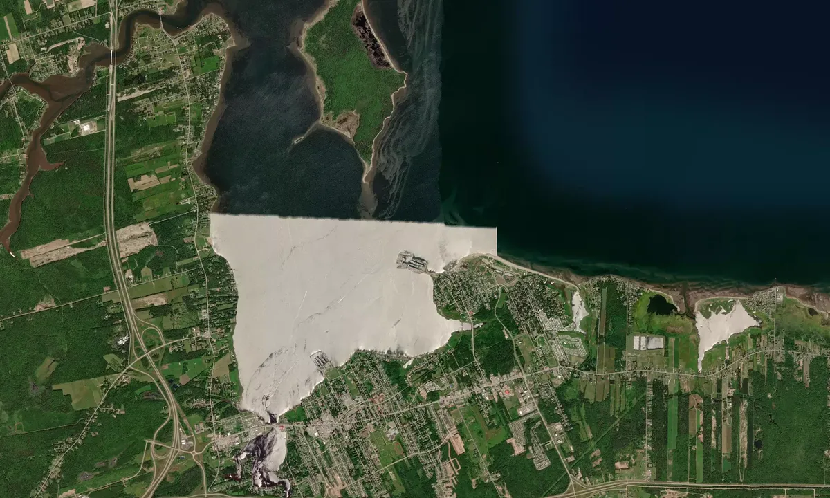 Flyfoto av Pointe du Chene Yacht Club